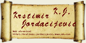 Krstimir Jordačijević vizit kartica